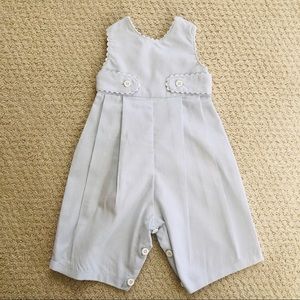Teresa Alecrim Seersucker Romper | 3-6 Mos